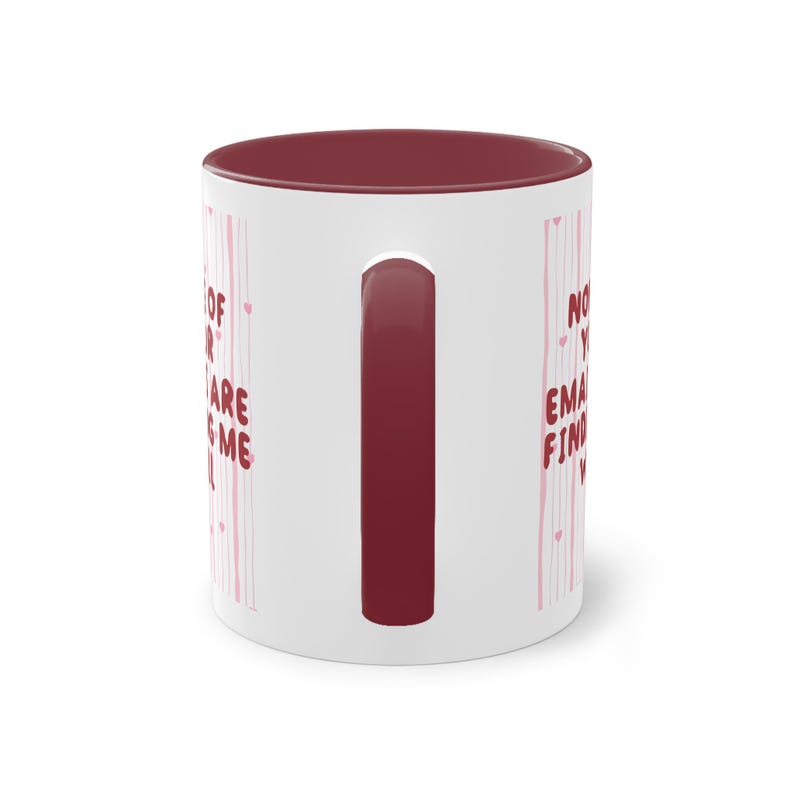 Caneca engraçada para escritório: "Nenhum dos seus e-mails está me encontrando", presente para colega de trabalho, caneca de café com humor corporativo, caneca de escritório engraçada com rato de escritório. imagem 3