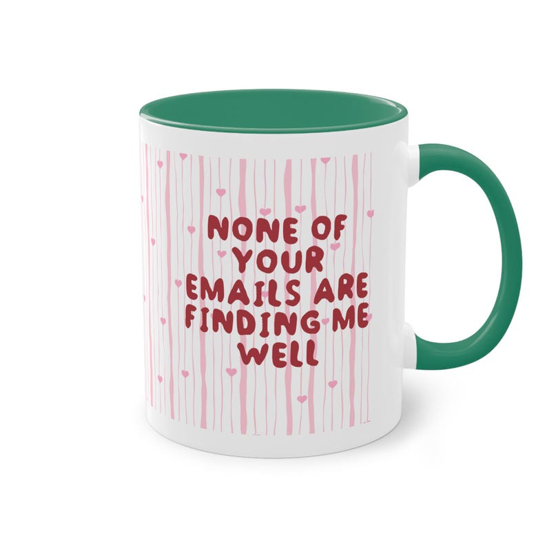 Caneca engraçada para escritório: "Nenhum dos seus e-mails está me encontrando", presente para colega de trabalho, caneca de café com humor corporativo, caneca de escritório engraçada com rato de escritório. imagem 9