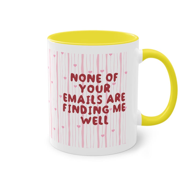 Caneca engraçada para escritório: "Nenhum dos seus e-mails está me encontrando", presente para colega de trabalho, caneca de café com humor corporativo, caneca de escritório engraçada com rato de escritório. imagem 7