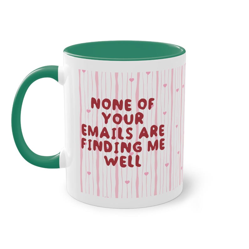 Caneca engraçada para escritório: "Nenhum dos seus e-mails está me encontrando", presente para colega de trabalho, caneca de café com humor corporativo, caneca de escritório engraçada com rato de escritório. imagem 8