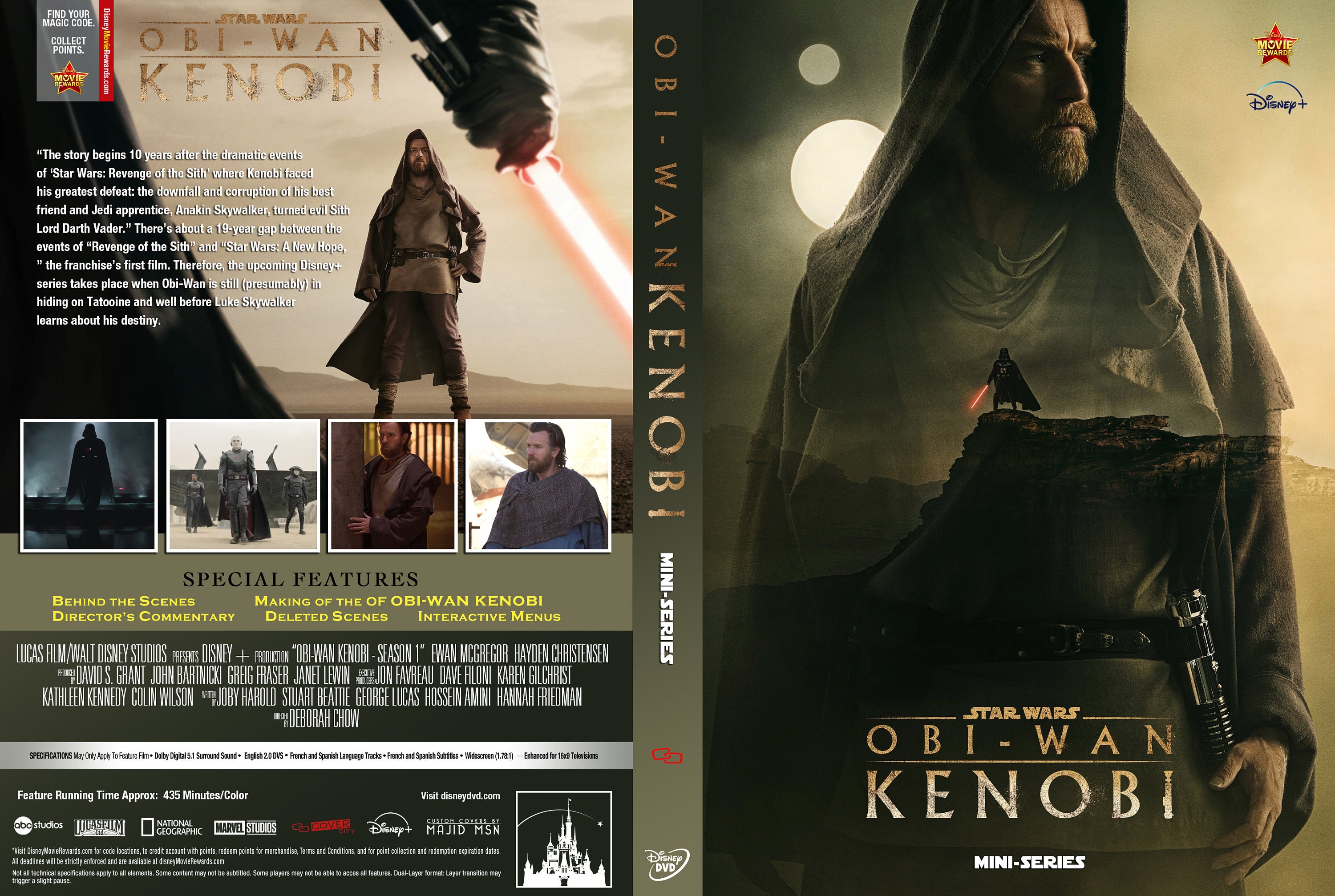 Obiwan Kenobi Complete Season 1 2 Disc DVD Set Uk Region 2 Etsy Canada