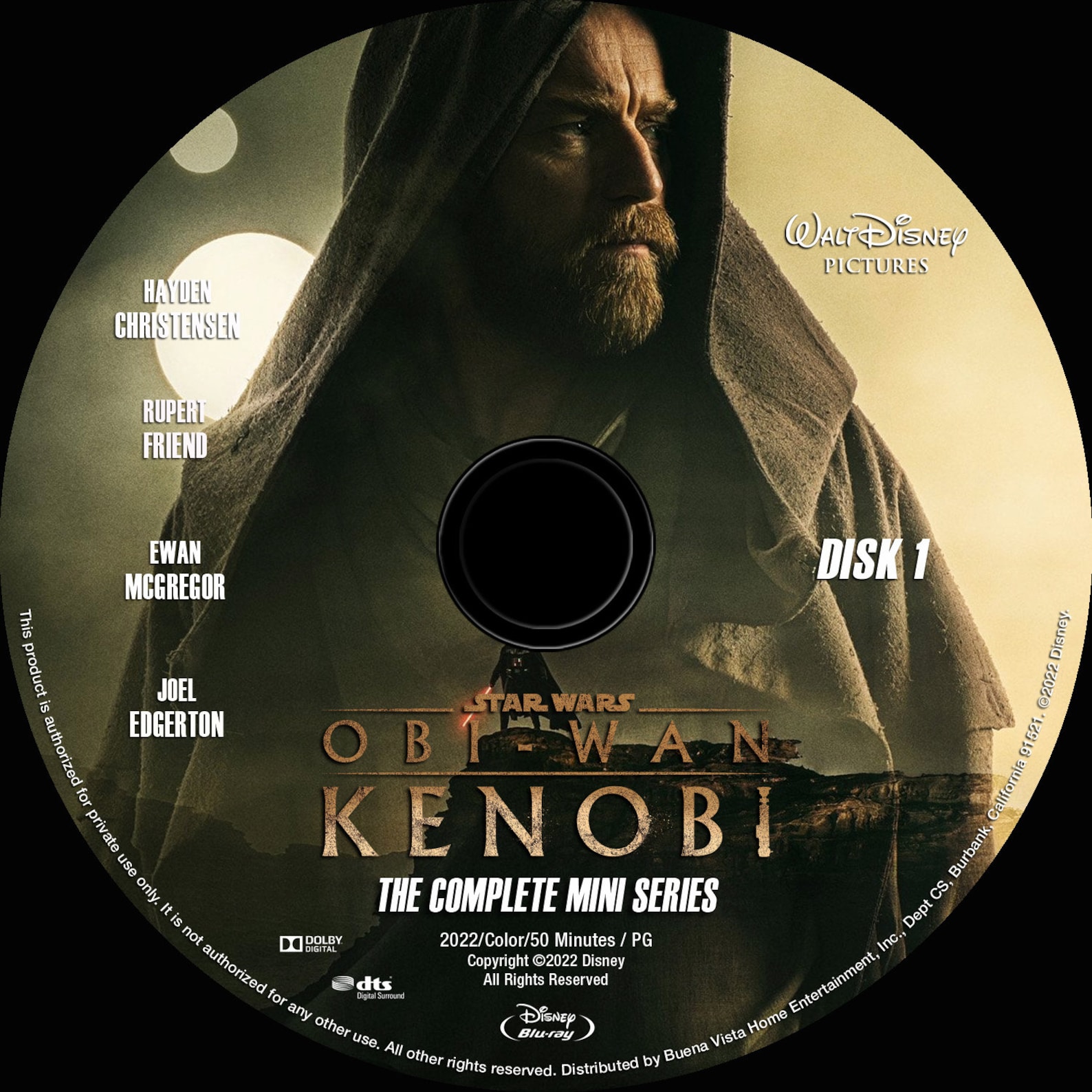 Obiwan Kenobi Complete Season 1 2 Disc Bluray Set Region Etsy Hong Kong