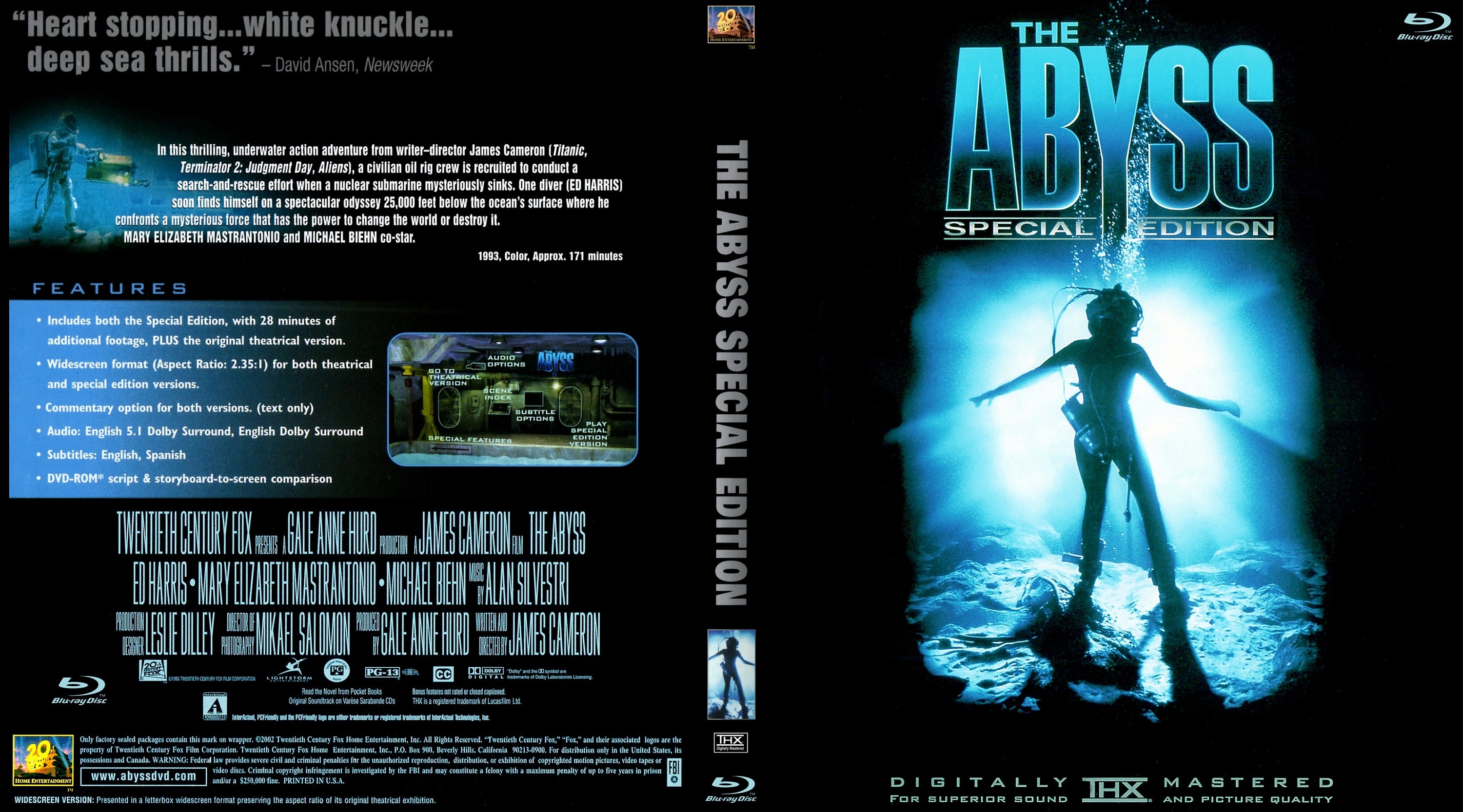 The Abyss 1989 FANRES Special Edition Fan Edition 1080p Etsy UK