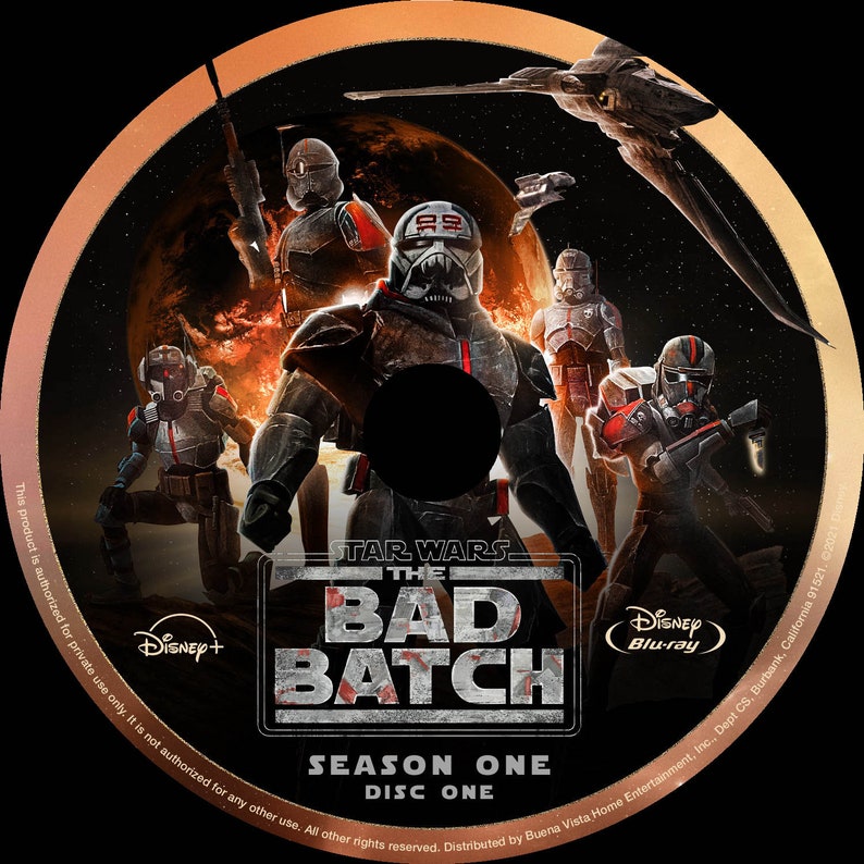 Star Wars the Bad Batch Complete Season 1 2 Disc Bluray Etsy UK