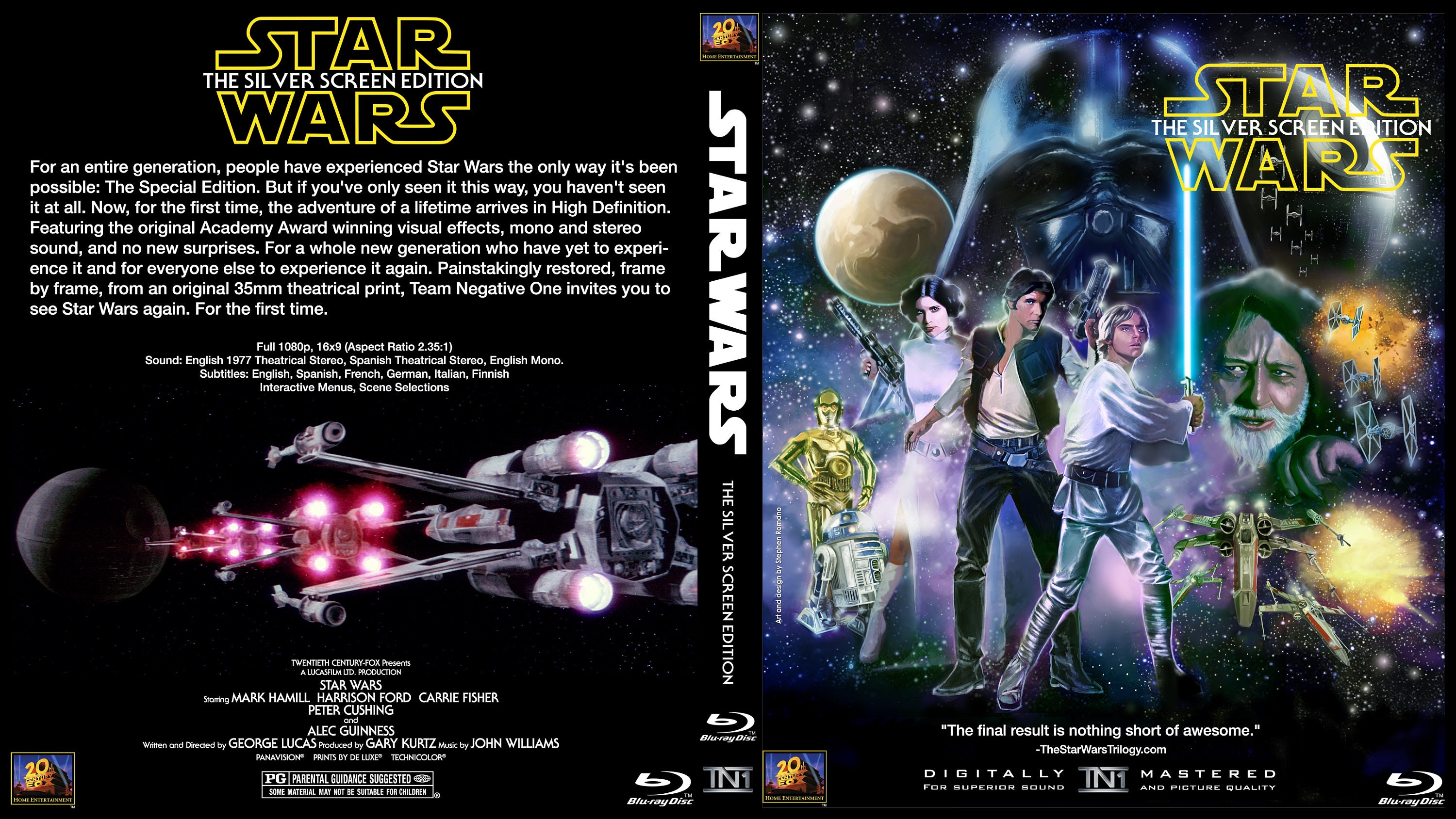 Star Wars Silver Screen Edtion Bluray Region Free World Wide Etsy