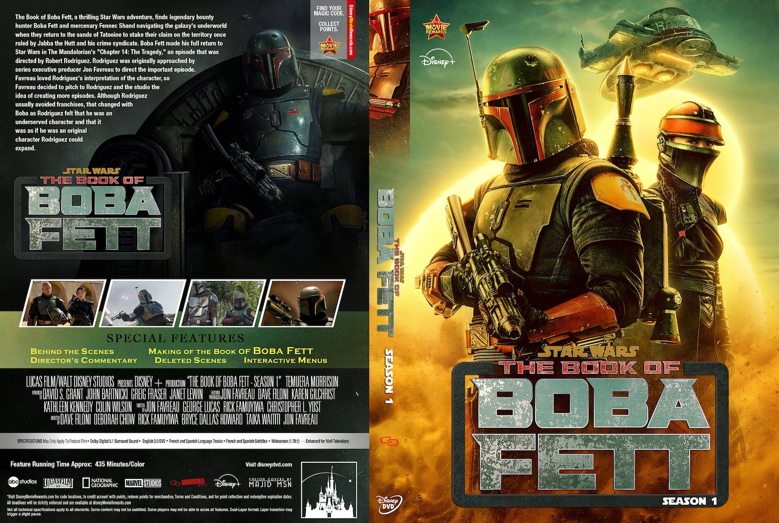 The Book Boba Fett Complete Season 1 2 Disc DVD Set Uk Etsy Australia
