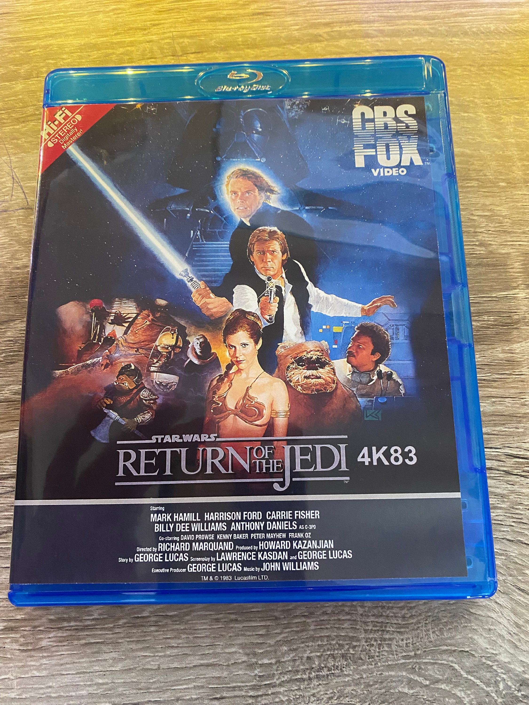 Return Of The Jedi 4K83 WITH DNR 1080p BluRay Fan Edition Etsy