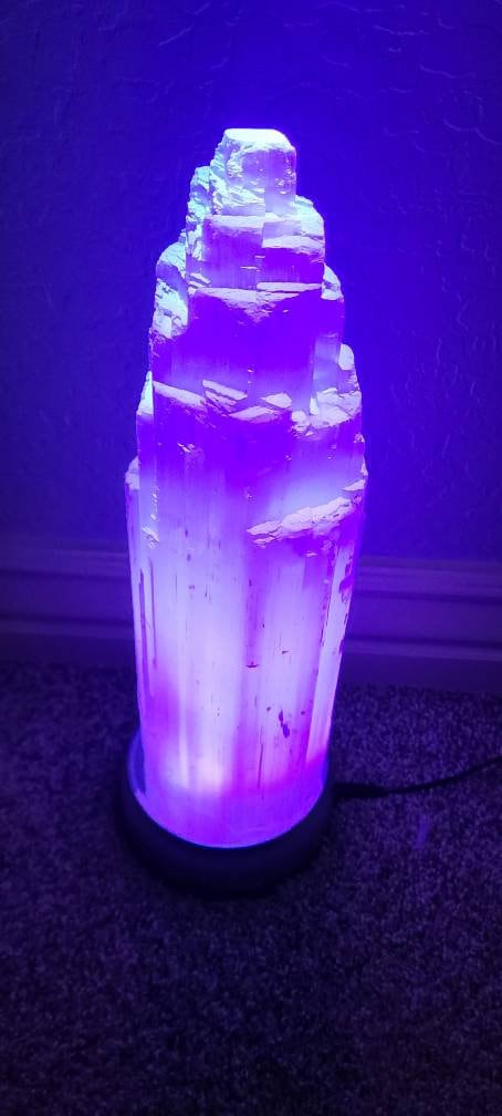 XLセレナイトクリスタルタワーランプ - Etsy 日本