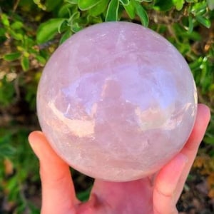 Large Rose Quartz Sphere: Healing Crystal (2-4 inch)