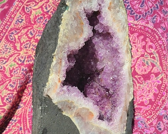 超高品質 2 面ブラジル産アメジスト カテドラル、32.2 ポンド、高さ