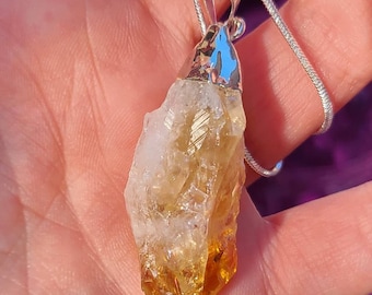 Citrine Crystal Necklace