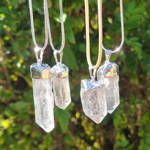 Clear Quartz Crystal Necklace