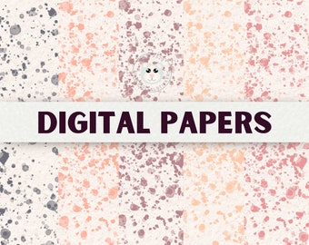 minimalistic paint splatter textures, Minimalistic paint splash, paint splash backgrounds, muted colors digital paper,
