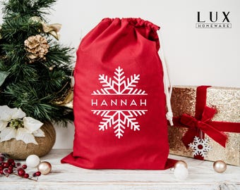 Personalised Santa Sacks Extra Large Red | Personalised Christmas Sacks | Stocking For Christmas | Custom Xmas Gift, Stockings For Christmas