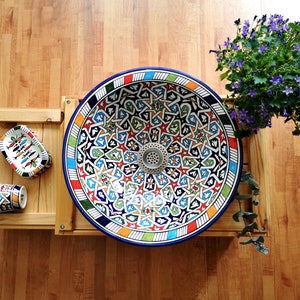 Oriental ceramic washbasin