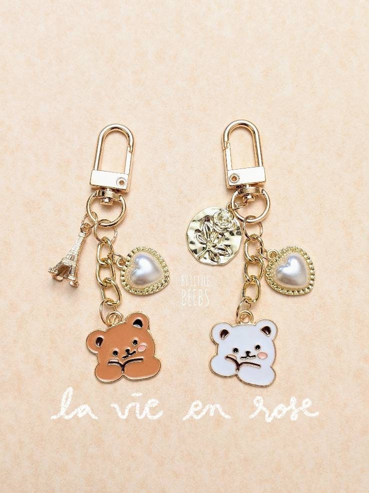 Zayookey 5PCS Cute Keychain Set Cartoon Bear Pendant Kawaii Key Ring  Accessories Bag Charm for Women Girl, Animal Keychain : : Bags,  Wallets and Luggage