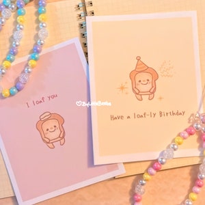 BUNDLE - Cartes grillées | Carte d’anniversaire mignonne | Carte de vœux mignonne | Carte de vœux Kawaii | Carte d’anniversaire mignonne | Jeux de mots alimentaires mignons