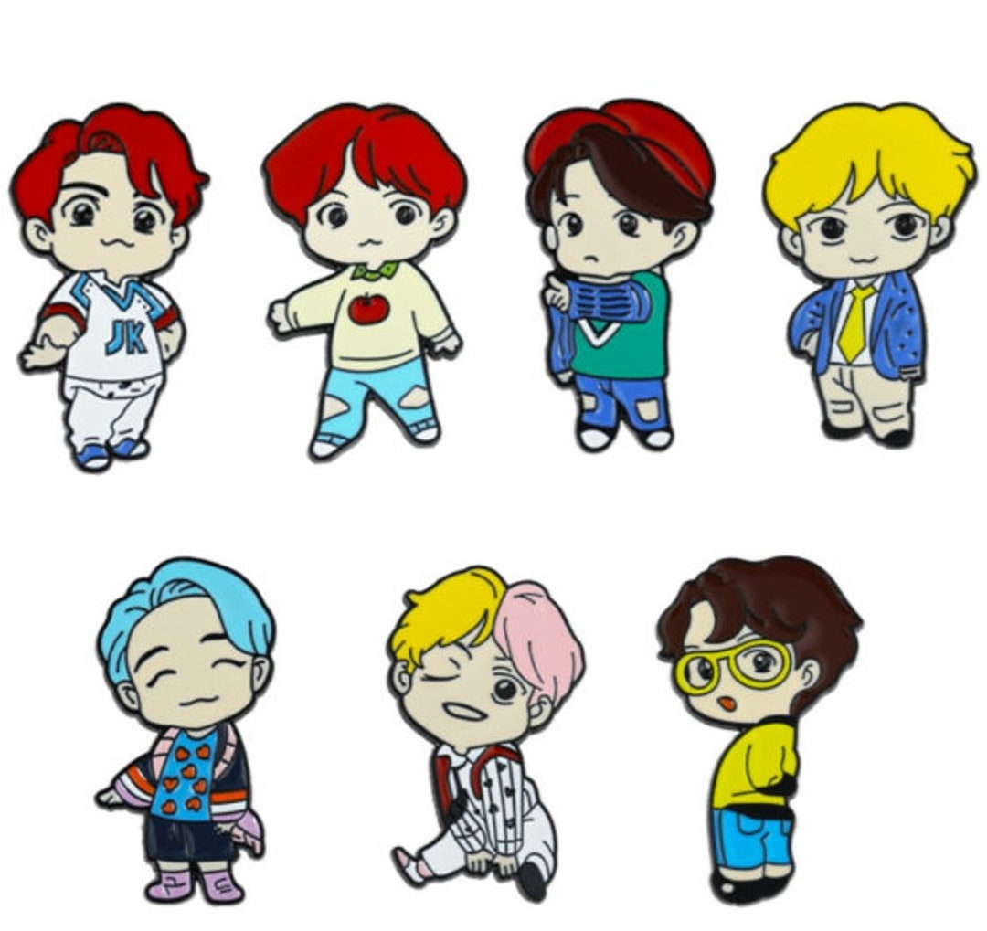 BTS Enamel Pins Etsy