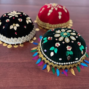Traditional Persin hat, Persian costume, Gilani clothing, Persian women's clothes, embroidery hat , Nowruz costume, Yalda night costume