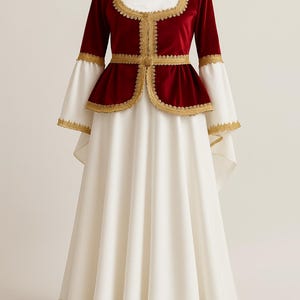 wedding wear dresses for ladies Fairy long sleeve a-line wedding dress 6 US / Off White