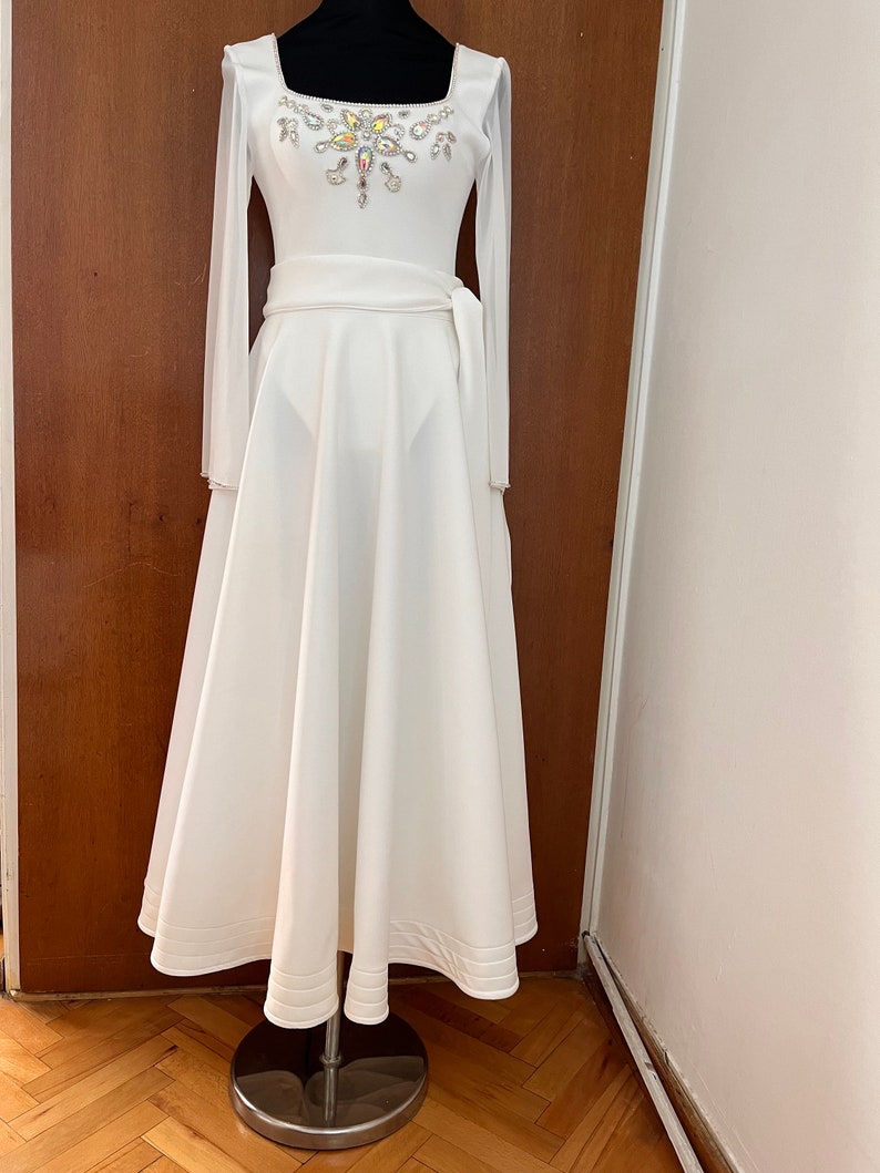 Handmade Embroidered Sufi Dance Costume: Blouse, Skirt, Bodysuit ...