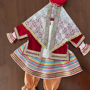 Handmade Persian Costume: Traditional Outfit for Kids & Adults