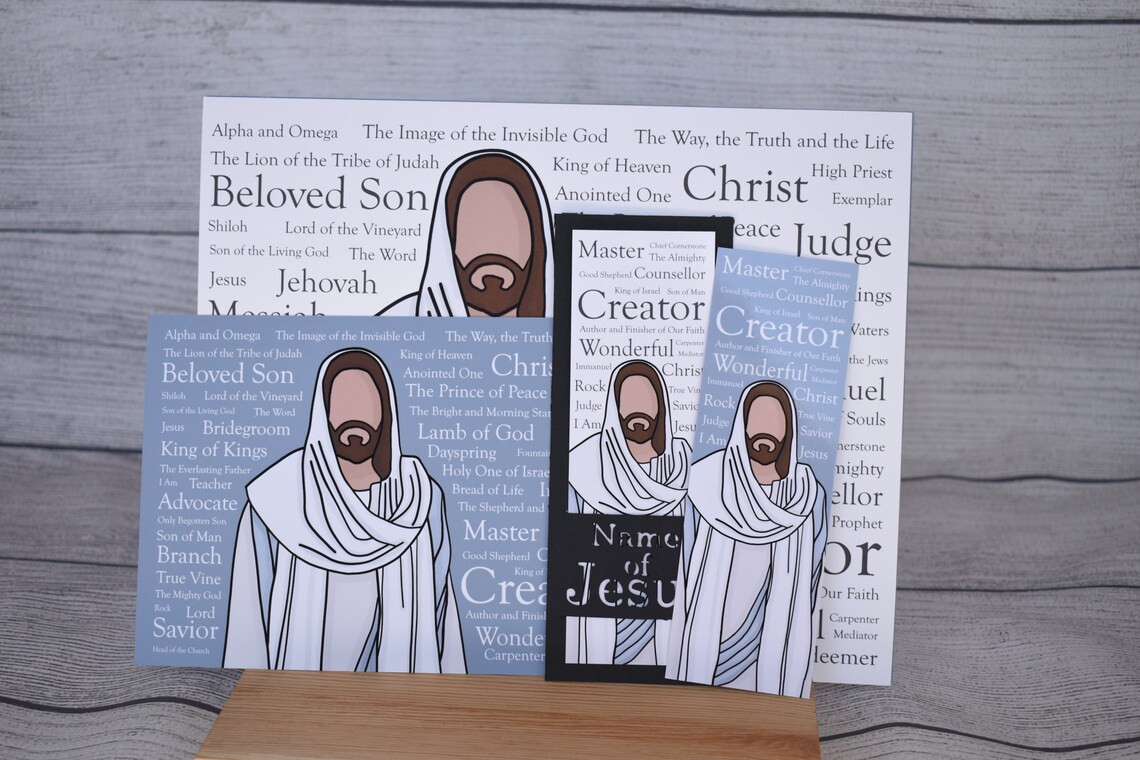 Names of Jesus Bookmark * 2x6 Inch Bookmark *double-sided - Etsy