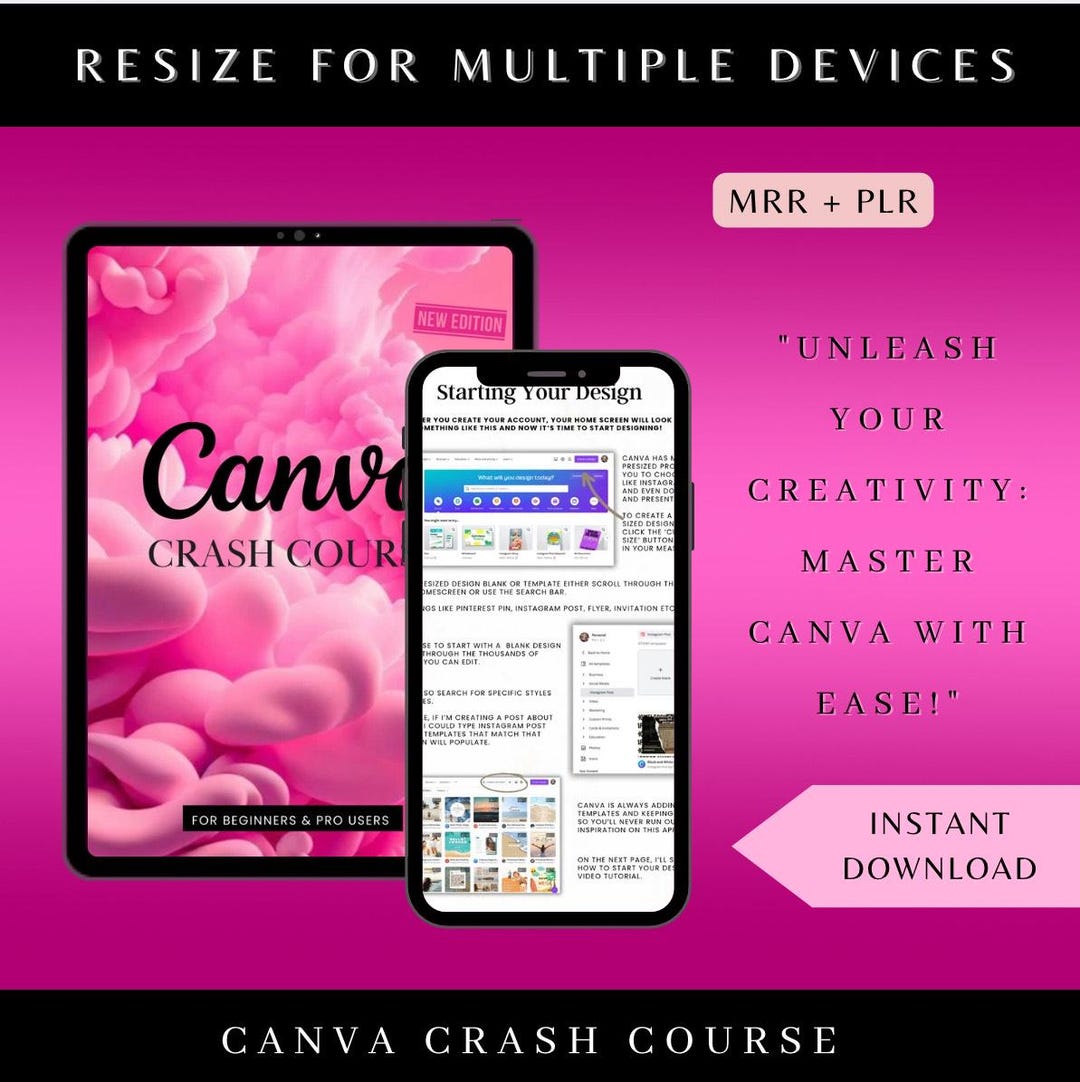 Ultimate Canva Crash Course With Master-resell-rights, DFY Step-by-step ...