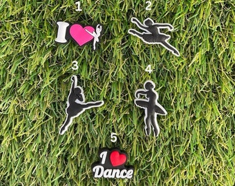 Ballerina Shoe charms| Ballerina Shoe Decoration| I love Dance Shoe Charms