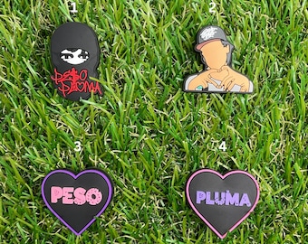 Peso Shoe Charms | Singer Shoe Charms | Pluma Shoe Charms