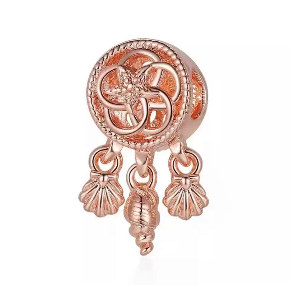 Rose Gold Dream Catcher Charm for 