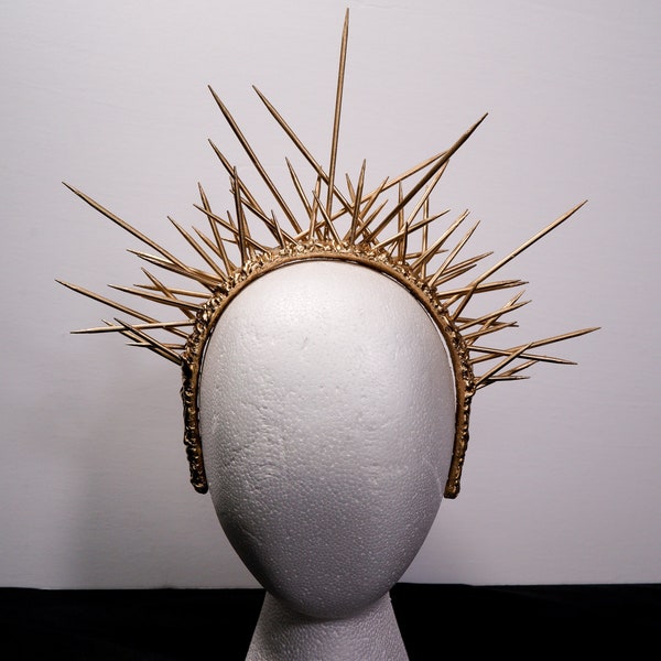 Spiked Headpiece, Fashion Halo, Cosplay Headband, Goddess Headdress