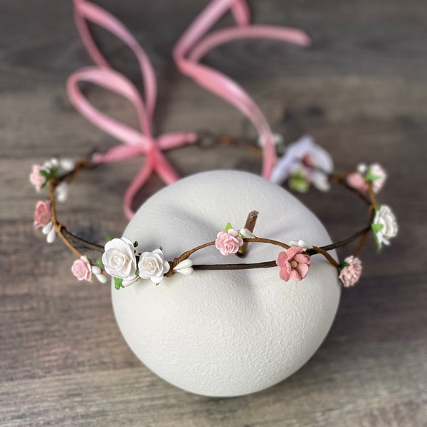 Haarkranz Blumenkranz Blumenkranz Blumenkrone Blumenkranz Fotoshooting Hochzeit