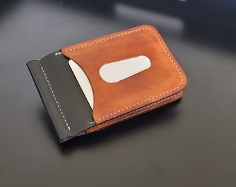 Money clip Leather Wallet / No.4 "Classic"
