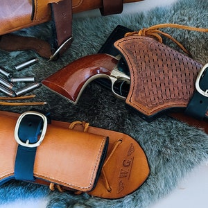 Leder Handgefertigt Western Holster / Nr. 14 &quot;Cowboy&quot; Holster