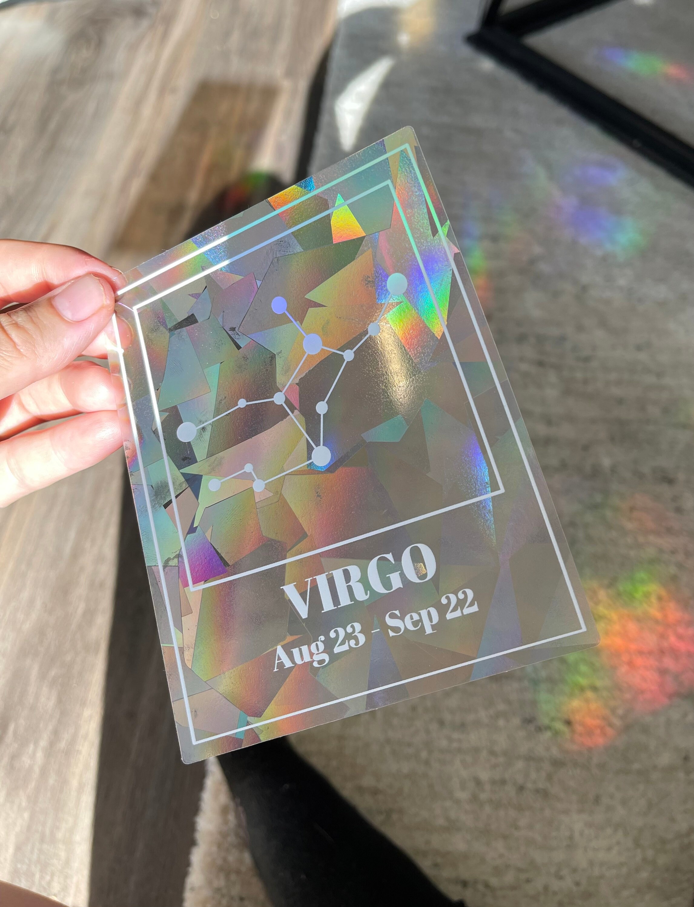 Rainbow Suncatcher Suncatcher Sticker Astrology Sticker Etsy