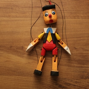pinocchio puppet  wood and handmade