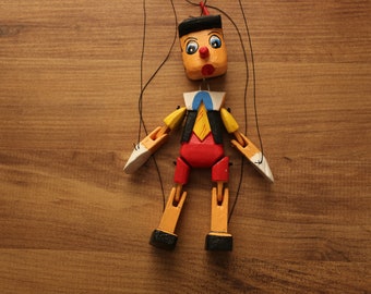 pinocchio puppet  wood and handmade