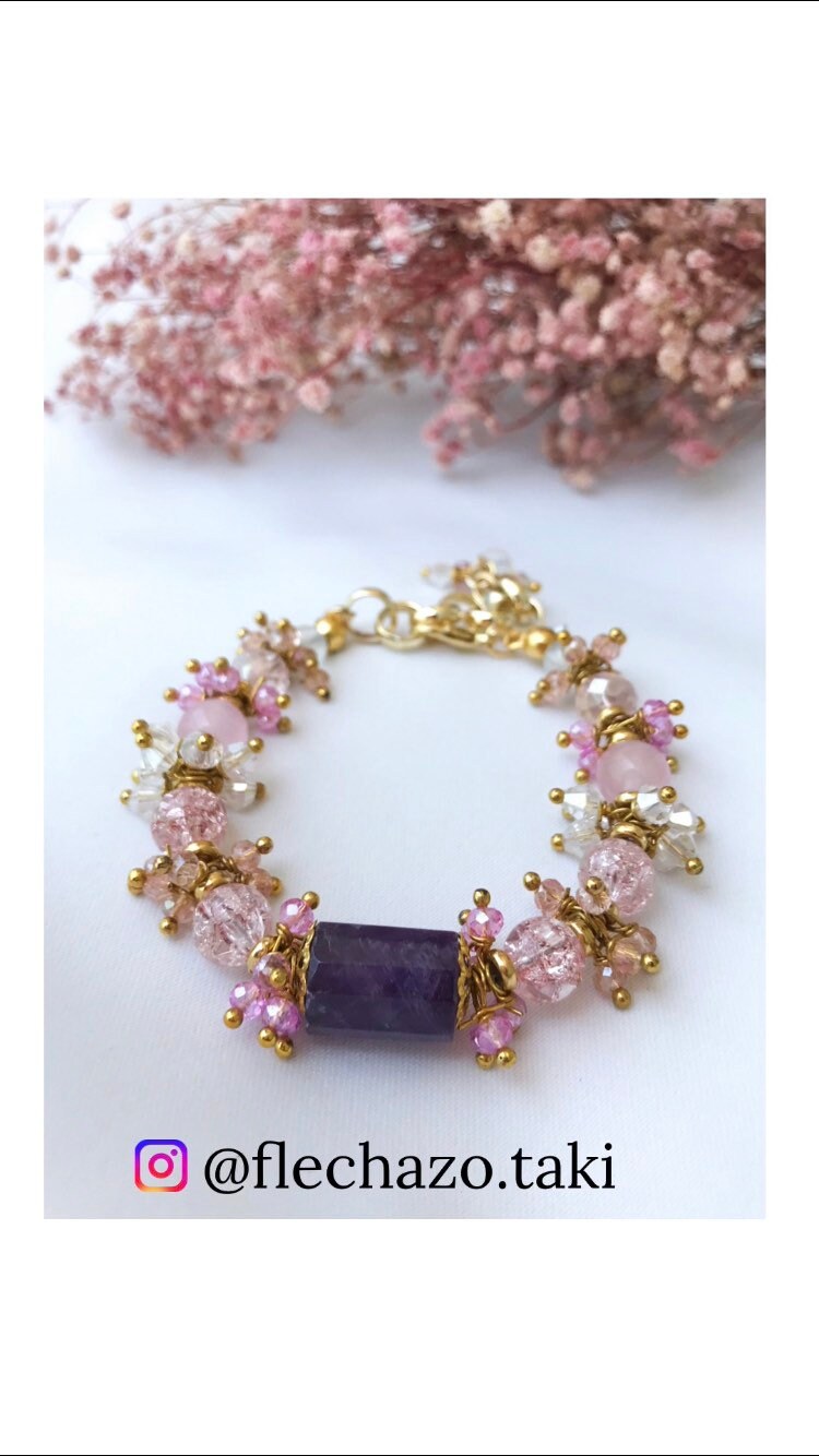 women amethyst bracelet