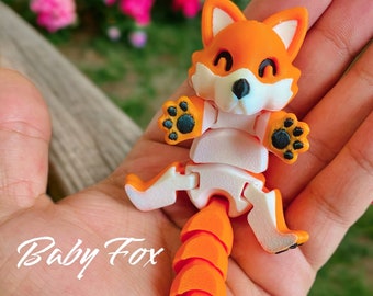 Articulated Baby Fox - Fidget Toy Gift Home Decor