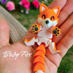 Articulated Baby Fox - Fidget Toy Gift Home Decor