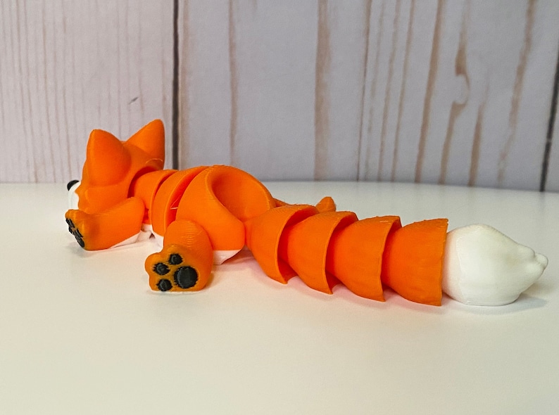 Articulated Baby Fox Fidget Toy Gift Home Decor image 5