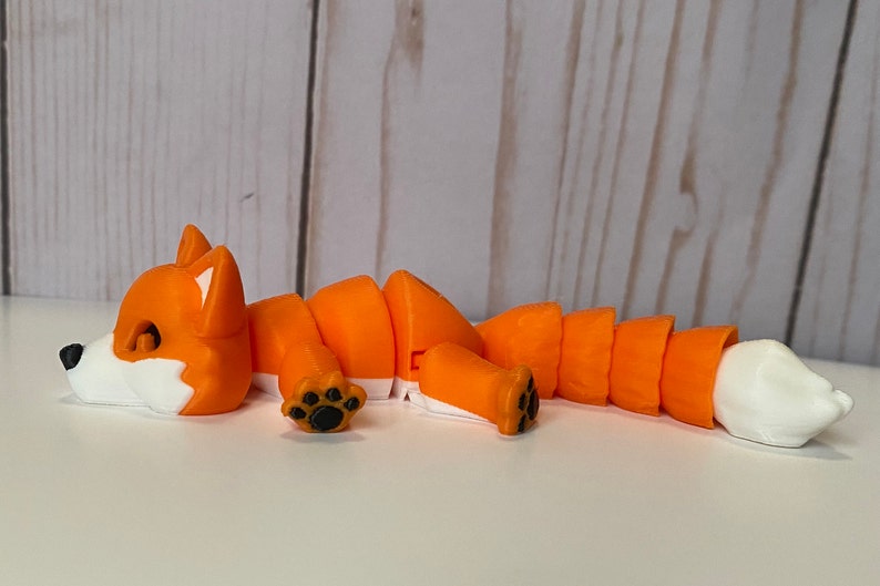 Articulated Baby Fox Fidget Toy Gift Home Decor image 6