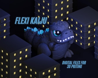 Archivo de impresión 3D // Flexi Chibi Kaiju Godzilla Fidget