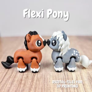 3D Printing File // Bay and Dapple Flexi Pony - No Supports