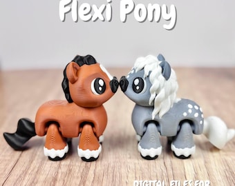 3D Printing File // Bay and Dapple Flexi Pony - No Supports