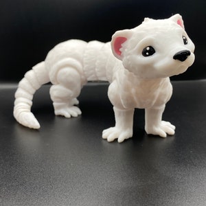 thumbnail interactive-video image 1 of Buy Articulated Ferret Sensory Pet Ferret 3d Printed Animal Cute Little Statue Online In India 1 of 12