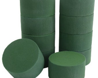 Dry Floral Foam Cylinders fresh or Artificial flowers 8cm x 5cm 15 x Oasis Wet 