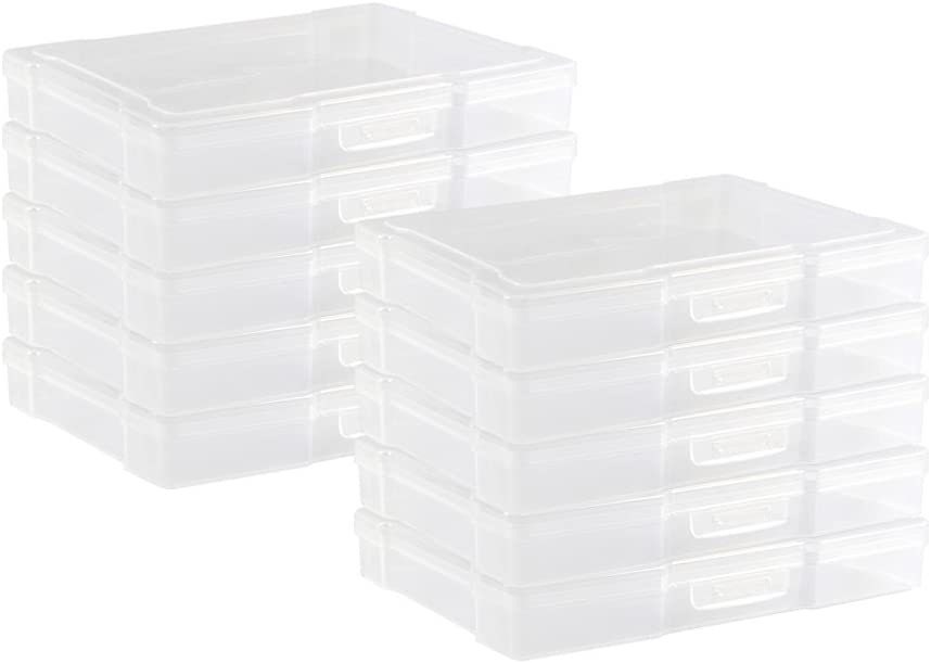 4 x 6 Photo Storage Box Clear Organizer Case Hold 1600 Pictures Keeper  Container