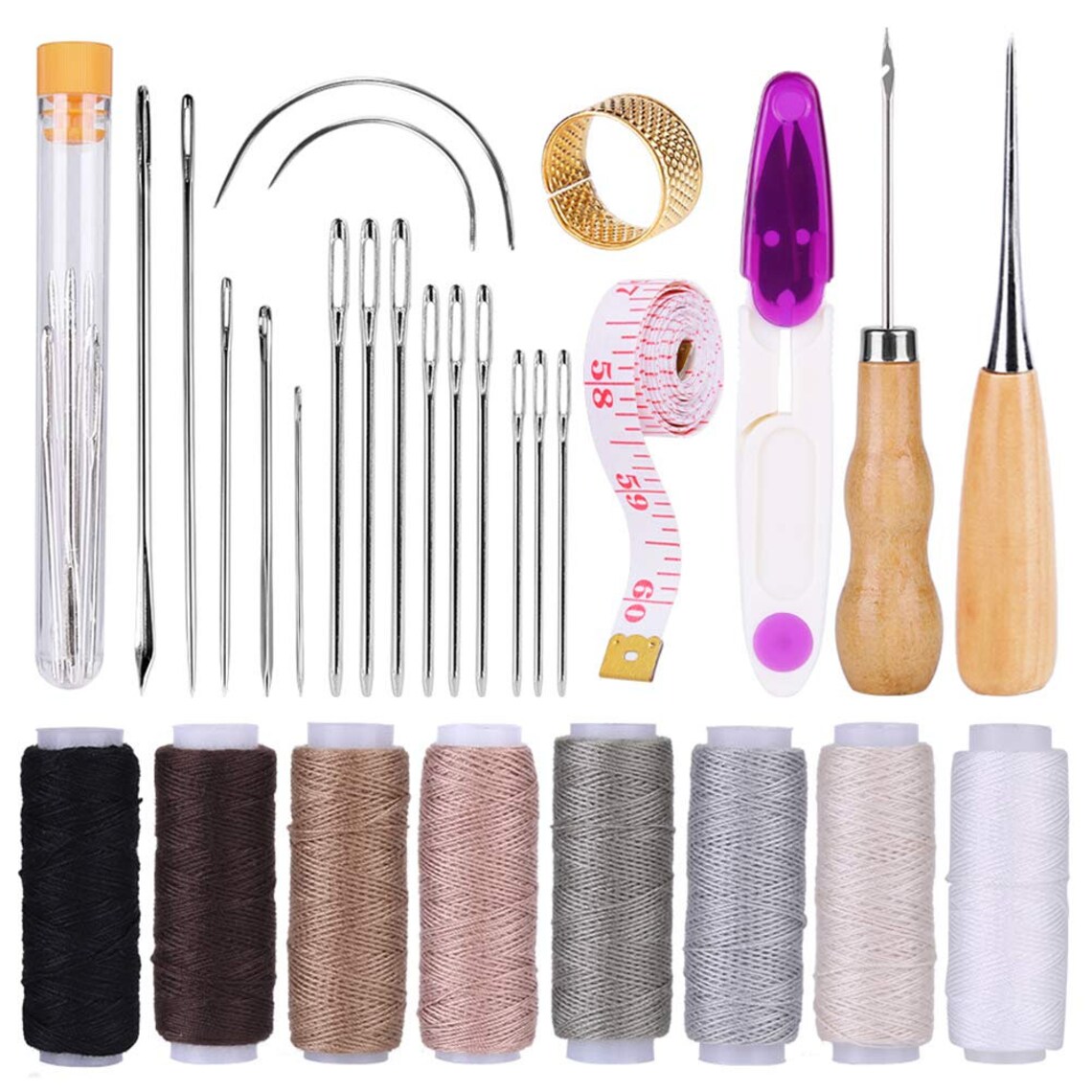 Upholstery Repair Kit, Leather Sewing Repair Kit With Sewing Thread